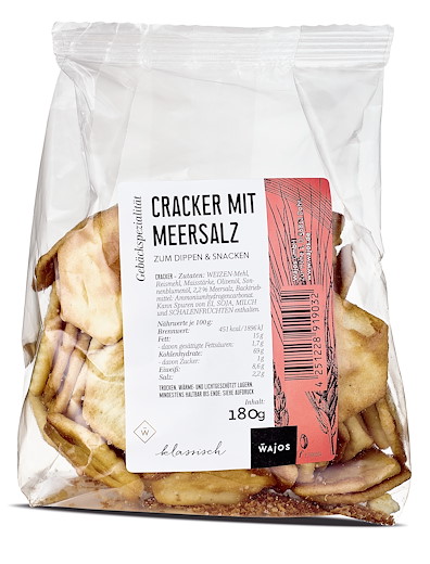 CRACKER MIT MEERSALZ