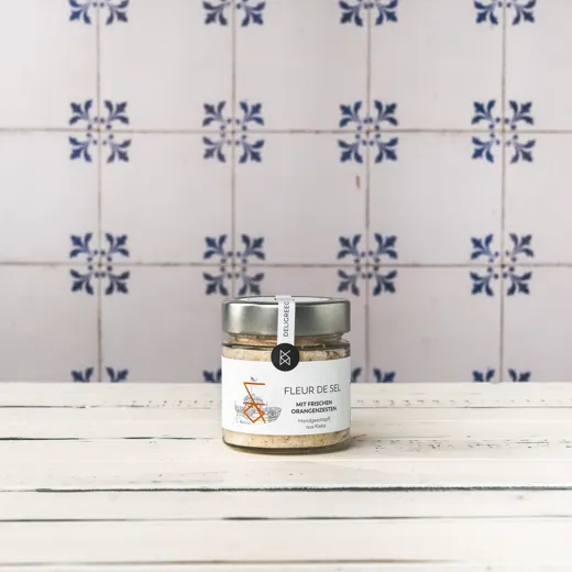 FLEUR DE SEL MIT ORANGENZESTEN | 160 g