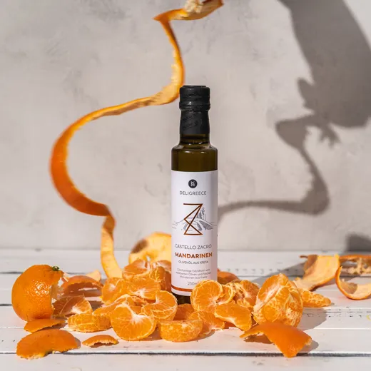 CASTELLO ZACRO MANDARINEN-OLIVENÖL | PRESSUNG MIT MANDARINEN | 250 ml