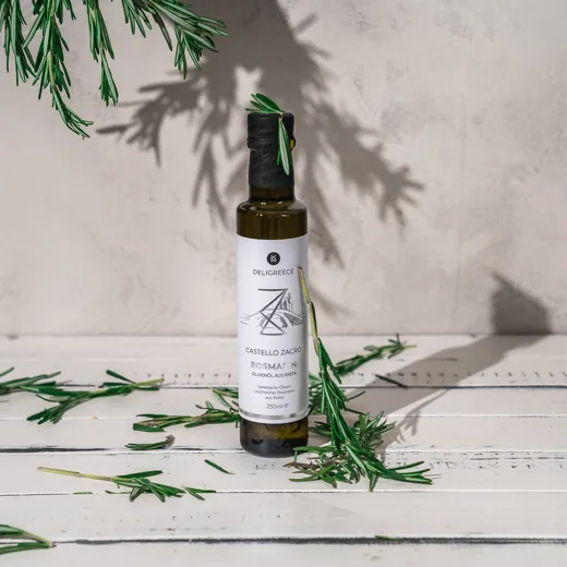 CASTELLO ZACRO ROSMARIN-OLIVENÖL | PRESSUNG MIT ROSMARIN | 250 ml