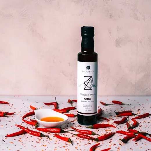 CASTELLO ZACRO CHILI-OLIVENÖL | OLIVENÖL MIT CHILI | 250 ml