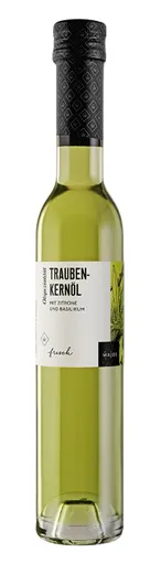 TRAUBENKERNÖL MIT BASILIKUM & ZITRONE | 250 ml