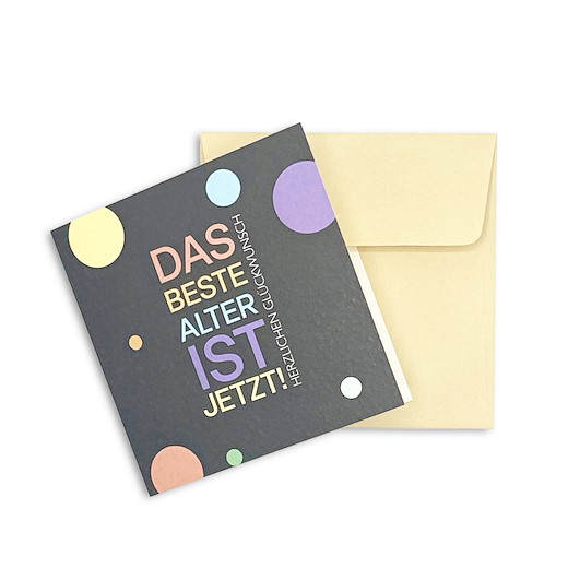 KARTE «DAS BESTE ALTER» | inkl. Couvert