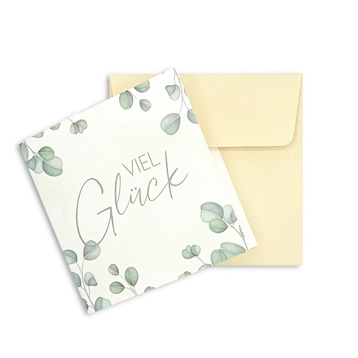KARTE «VIEL GLÜCK» | inkl. Couvert