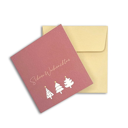 KARTE «SCHÖNE WEIHNACHTEN» | inkl. Couvert